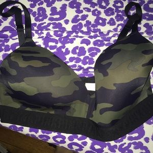 PINK CAMO BRA